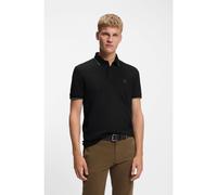 BOSS Polo Slim en piqué de coton stretch - Style Passertip, 50507699 Noir 4XL