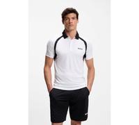 BOSS Polo Slim en tissu stretch à séchage rapide - Style PL_TOC Spin CB, 50554552 Blanc S