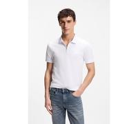BOSS Polo Slim Fit en coton stretch à patch logo - Style Passerzip, 50537507 Blanc M