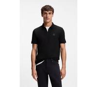 BOSS Polo Slim Fit en coton stretch à patch logo - Style Passerzip, 50537507 Noir XXXL