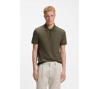 BOSS Polo Slim Fit en coton stretch à patch logo - Style Passerzip, 50537507 Olive M