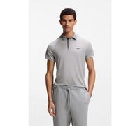 BOSS Polo Slim sportif thermorégulateur - Style PL_Tour Wool, 50554647 Gris chiné XL