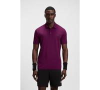 BOSS Polo sportif à séchage rapide avec motif à carreaux - Style Polo Check TOC, 50545692 Rose foncé S