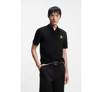 BOSS Polo Year of the Horse en piqué de coton avec logo artistique - Style Qiang_CNY, 50556415 Noir M