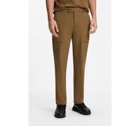BOSS Porsche x BOSS pantalon Regular en tissu stretch - Style TR_PS Icons 70 Flex, 50565234 Marron 58