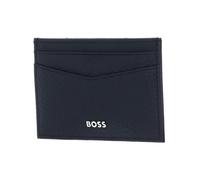 BOSS Porte-cartes bleu foncé en cuir pour homme - New Crosstown Card Holder With Clip Dark Blue 307299
