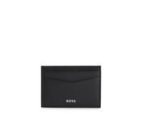 BOSS Porte-cartes de marque en cuir grainé avec pince à billets - Style New Crosstown_M_Clip, 50529503 Noir pcs.