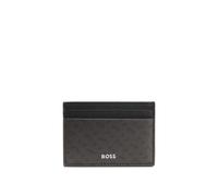 BOSS Porte-cartes monogrammé avec logo embossé en transfert - Style Zair_MN_S card, 50552845 Marron foncé pcs.