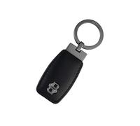 BOSS Porte-clés en cuir avec monogramme Double B argenté - Style Key ring Double B Black & Gun, 58451229 Noir pcs.