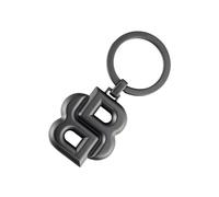 BOSS Porte-clés avec monogramme Double B argenté mat - Style Key ring Double B Matt Gun, 58451244 Gris sombre pcs.