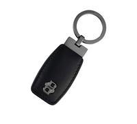 BOSS Porte-clés en cuir avec monogramme Double B argenté - Style Key ring Double B Black & Gun, 58451229 Noir pcs.