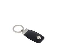 BOSS Porte-clés en cuir avec monogramme Double B chrome - Style Key ring Double B Black & Chrome, 58451237 Noir pcs.
