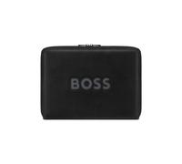 BOSS Porte-documents de réunion en similicuir format A4 avec logo à effet résille - Style Conference folder zip A4 Boss Cut Out Bl, 58837079 Noir pcs.