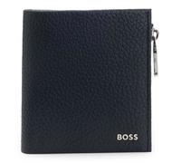 BOSS Porte-monnaie bleu foncé en cuir pour homme - New Crosstown Zip Wallet Dark Blue 307122