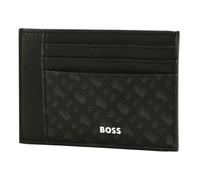 BOSS Porte-monnaie noir en cuir pour femme et homme - Zair MN Big Card Case 322495