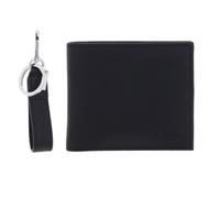 BOSS Porte-monnaie noir en cuir pour homme - Gift Set 4 CC Wallet / Keyring 306920