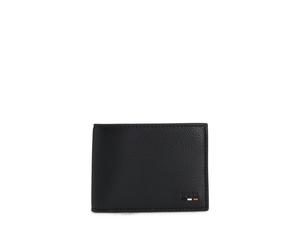 BOSS Portefeuille à deux volets en similicuir grainé avec finition rayures emblématiques - Style Ray_6cc N., 50536512 Noir pcs.