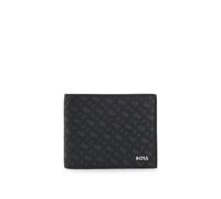 BOSS Portefeuille à trois volets monogrammé avec logo embossé en transfert - Style Zair_MN_Trifold, 50552855 Noir pcs.