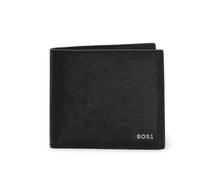 Boss - Portefeuille en cuir avec compartiments pour cartes - Homme - Accessoires - Noir - Taille: ONE Size