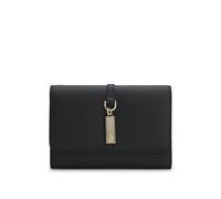 BOSS Portefeuille en cuir avec plaque à monogramme Double B - Style Ameline SM Cont., 50573357 Noir pcs.