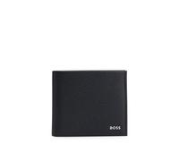 BOSS Portefeuille en cuir grainé avec lettres logo métalliques - Style New Crosstown_4ccC, 50529513 Noir pcs.