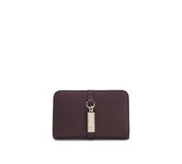 BOSS Portefeuille en cuir grainé avec plaque à monogramme Double B - Style Ameline SM Wallet, 50573358 Rouge sombre pcs.