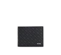 BOSS Portefeuille monogrammé avec logo embossé en transfert - Style Zair_MN_6cc, 50552861 Noir pcs.
