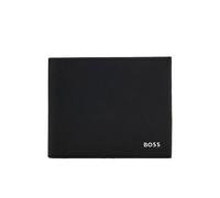 BOSS Portefeuille à trois volets structuré avec lettrage du logo poli - Style Northon_Trifold, 50568401 Noir pcs.