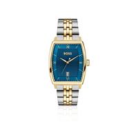 BOSS Principle Ark montre à deux tons à cadran bleu texturé - Style PRINCIPLE, 58858228 Couleur argentée pcs.