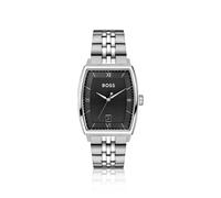 BOSS Principle Ark montre avec cadran noir texturé - Style PRINCIPLE, 58858235 Couleur argentée pcs.