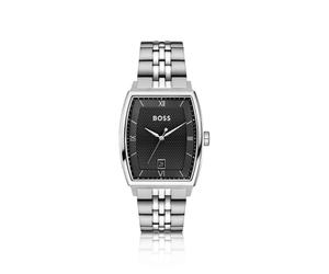 BOSS Principle Ark montre avec cadran noir texturé - Style PRINCIPLE, 58858235 Couleur argentée pcs.