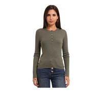 BOSS Pull en laine mérinos avec col tunisien - Style Feliconia, 50563403 Vert sombre M