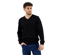 Hugo Boss - Pull à col V Melba - Laine mérinos extra fine - Noir Taille M