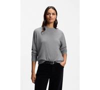 BOSS Pull à col rond en cachemire pur - Style Fialka, 50567356 Gris chiné XL