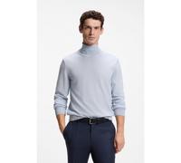 BOSS Pull à col roulé en laine mérinos extra fine - Style H-Musso, 50565517 bleu clair S
