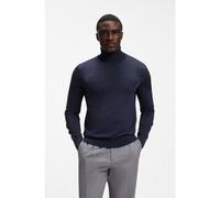 BOSS Pull à col roulé en laine mérinos extra fine - Style H-Musso, 50565517 Bleu foncé XXL