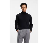 BOSS Pull à col roulé en laine mérinos extra fine - Style H-Musso, 50565517 Noir L