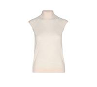 BOSS Top sans manches en laine mérinos à col montant - Style Fipini, 50544998 Naturel L