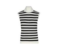 BOSS Top sans manches en laine mérinos à col montant - Style Fipini, 50544998 Blanc / Noir XL