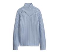 BOSS Pull à col V en laine et cachemire - Style Feryssal, 50571408 bleu clair M