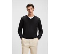 BOSS Pull à col V en laine mérinos extra fine - Style Melba-P, 50468261 Noir XXXL