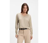 BOSS Pull à col V en laine mérinos - Style Freeslyn, 50563400 Beige clair XL