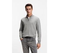 BOSS Pull à encolure zippée en maille de coton - Style Padro-L, 50516914 Gris XXL