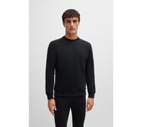 BOSS Pull d’équitation en coton stretch italien - Style LEWIN SWEATER, B5M1202 Noir XL