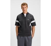 BOSS Pull en coton à la structure jacquard - Style K_Tennis Retro QZ, 50541995 Gris sombre XL