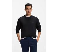BOSS Pull en coton à logo brodé - Style Upacas-L, 50556344 Bleu foncé M