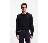BOSS Pull en coton à logo brodé - Style Upacas-L, 50556344 Noir M