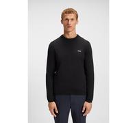 BOSS Pull en coton avec détails contrastants - Style K_Ever-X CN, 50541940 Bleu foncé S