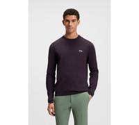 BOSS Pull en coton avec détails contrastants - Style K_Ever-X CN, 50541940 Violet foncé M