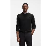 BOSS Pull en coton avec détails contrastants - Style KN_Ever-X CN, 50556145 Noir M